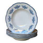 6 assiettes creuses Badonviller modèle Richelieu