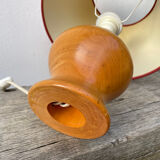 Lampe en bois tourné