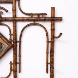 Dutch Colonial Wall Coatrack real Bamboo 1930s