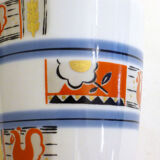 Graphic Art Deco porcelain vase
