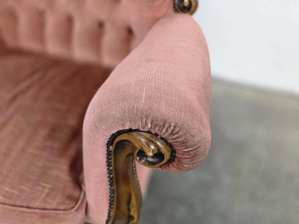 Vintage baroque armchair / single seater armchair / retro chair