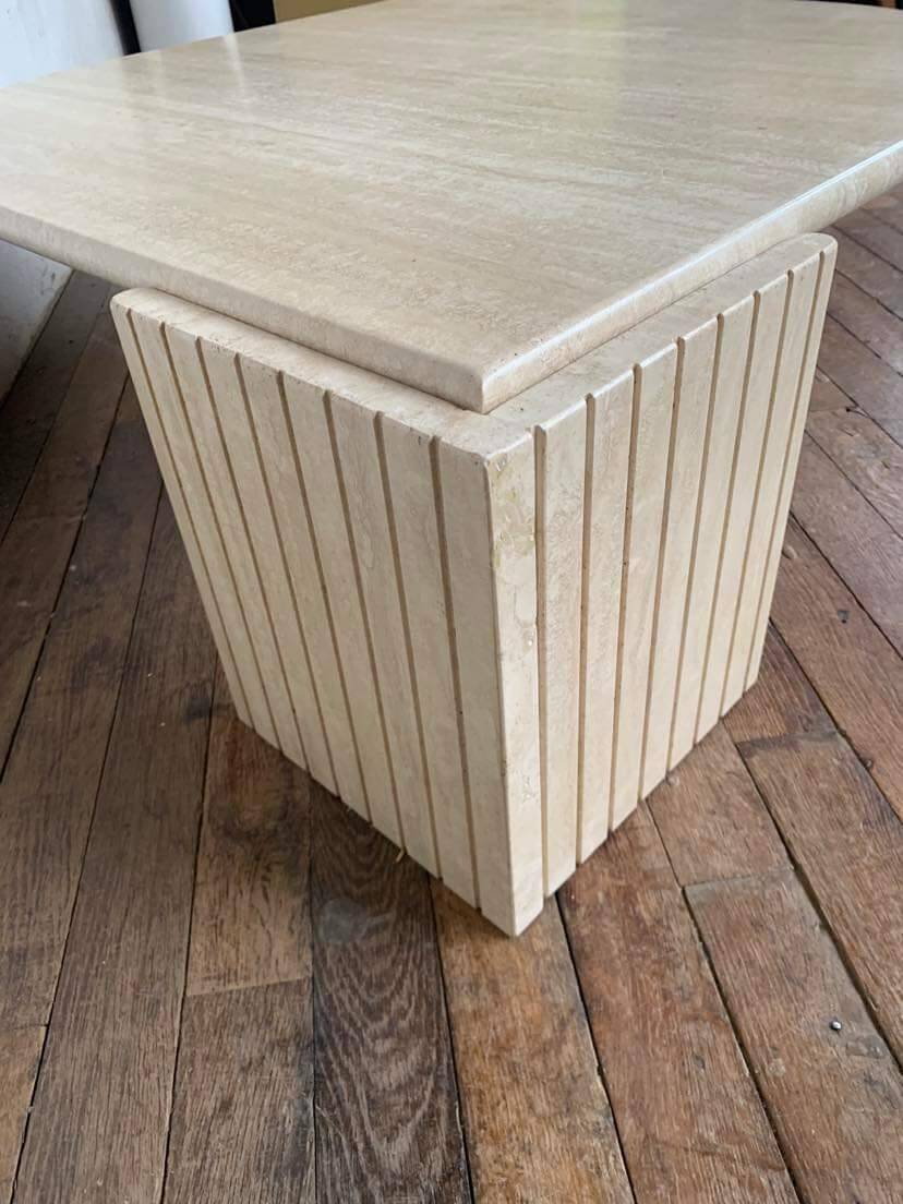 Roche bobois eye shaped coffee table year 1970