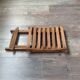 Folding wooden stool