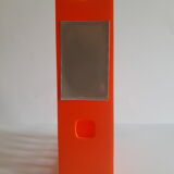 Briefcase magazine holder plastic orange boxer vintage