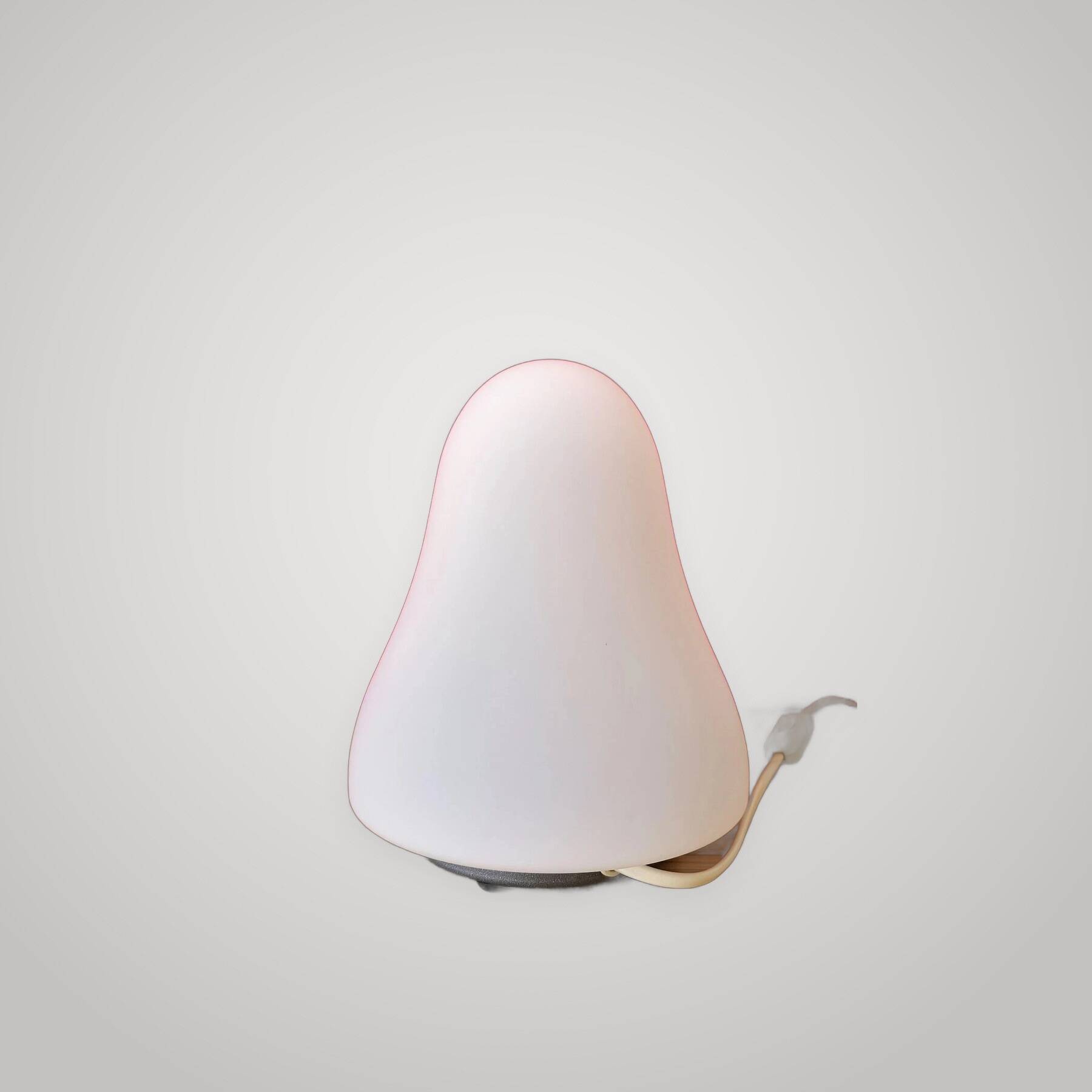MURANO TWO Ghost Table Lamp Murano Glass by CARLO NASON 1990 Ghost