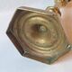 Antique bronze candlestick, 19th century, torch holder, candelabrum.