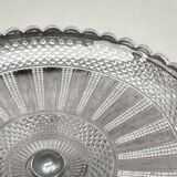 Art Nouveau fruit bowl in glass and metal Art Nouveau compote dish