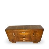 Buffet en noyer Art déco italien, de grande qualité.