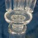Lot of 8 glass glasses with a big foot
