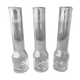 3 soliflores en verre minimalistes