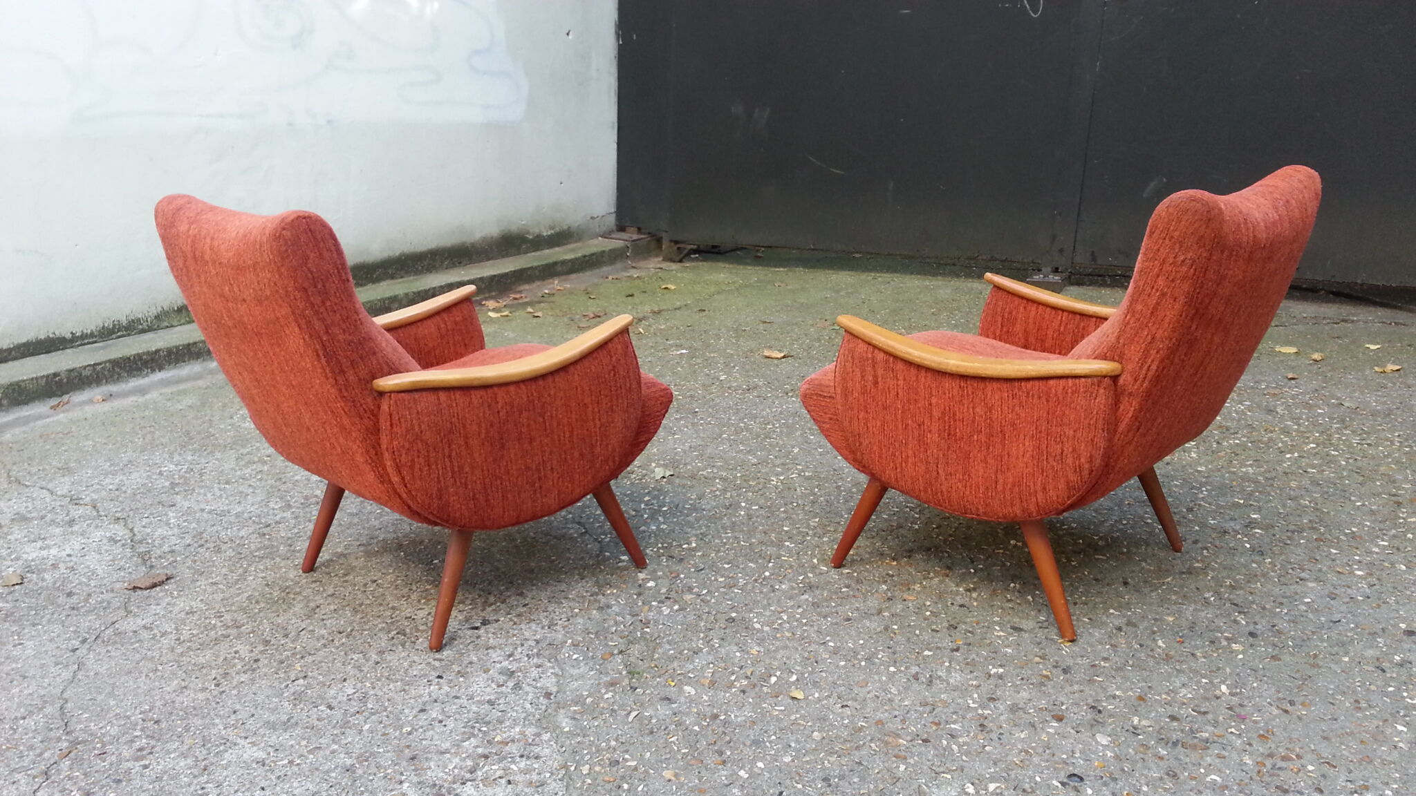 Chair 50s vintage Red