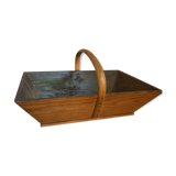 Wooden picking basket