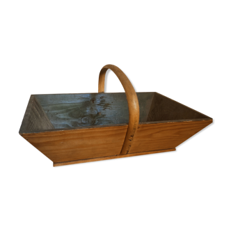 Wooden picking basket