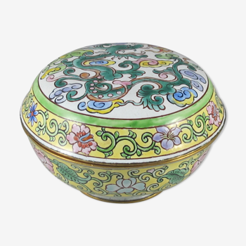 Chinese enamelled bronze box