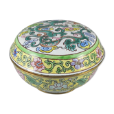 Chinese enamelled bronze box