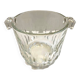 Old Bucket Ice Pot Ice Cubes Crystal Glass Vintage Made in Denmark Art Deco