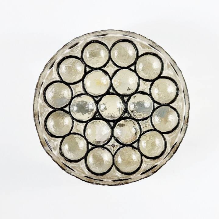 Pair of Mid-Century Glass Wall Lights / Ceiling Lights from Limburg, 1960s