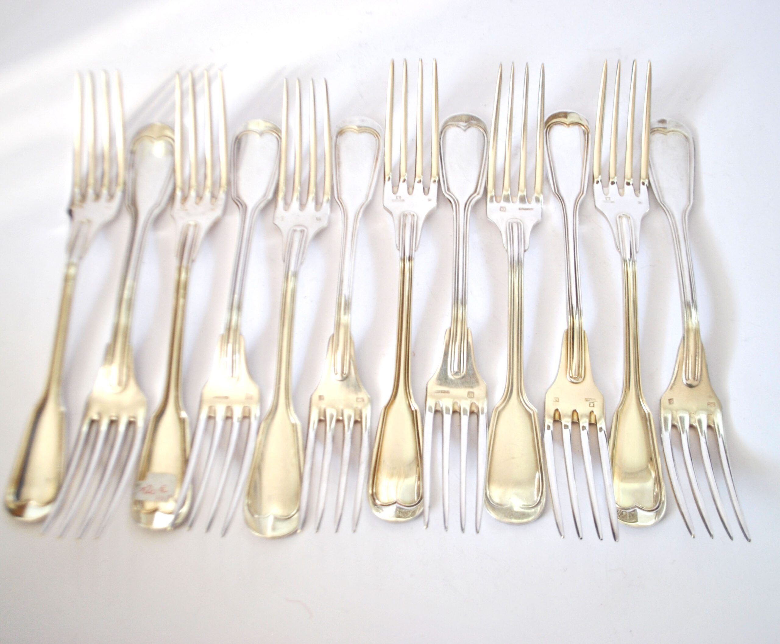 ST MEDARD set of 12 table forks in antique style Chinon 21 cm