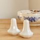 Salière et poivrier vintage porcelaine anglaise motif Perle - Johnson Broth