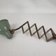 Accordion wall lamp sheet metal 50s