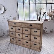 Meuble de métier pin à tiroirs 1950
