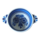 Antique art earthenware ear bowl
