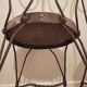 Paire de chaises vintage en bois et métal