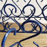 Pair of blue-painted wrought iron planters, 1960s