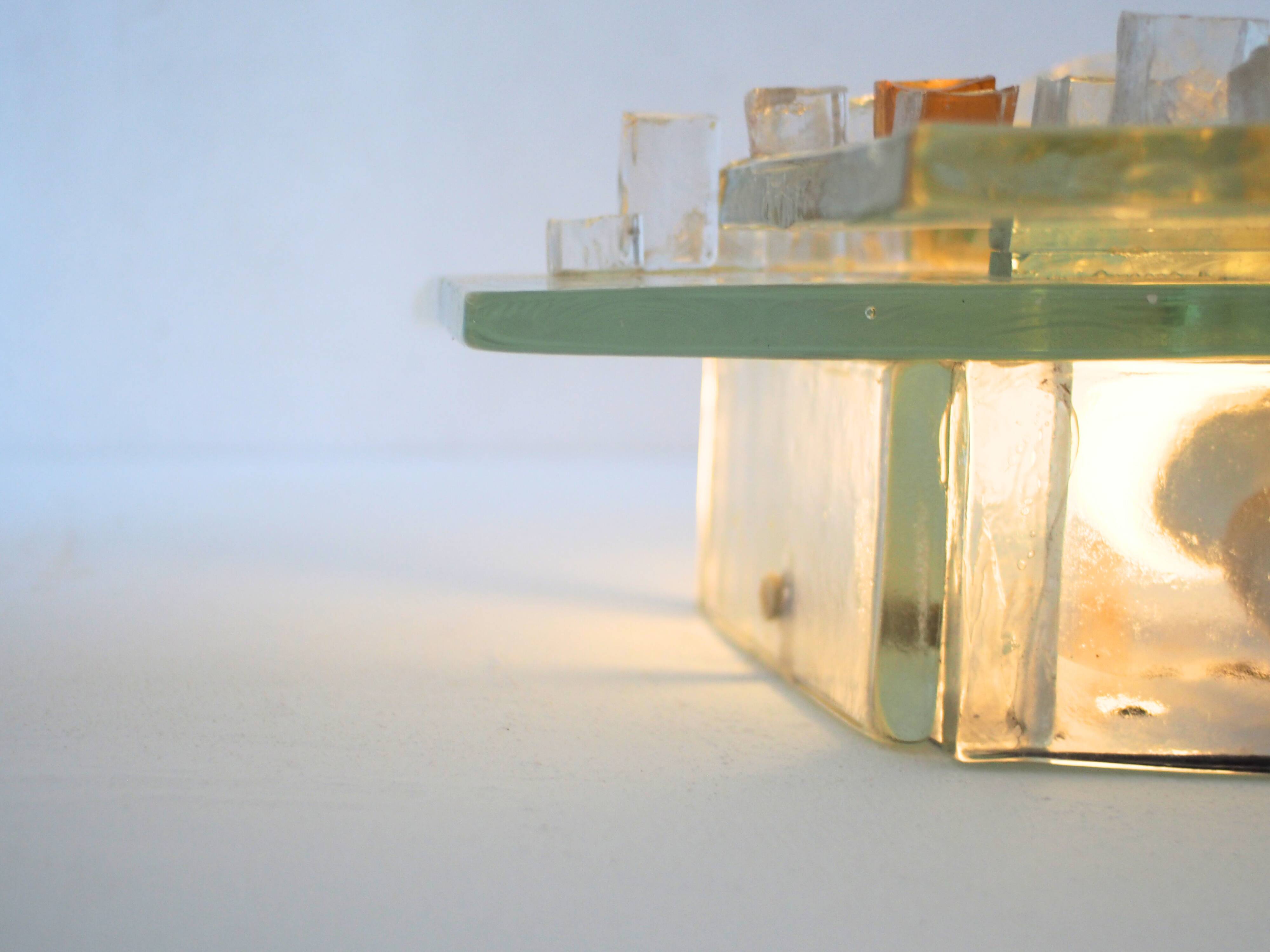 Albano Poli wall lamp for Poliarte in multicoloured Murano glass