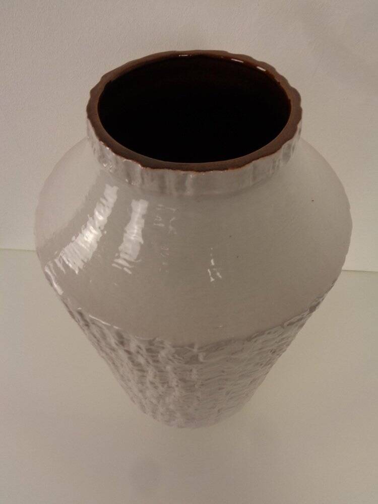 Large White 211-55 Ceramic Vase from Carstens Tönnieshof, 1970s