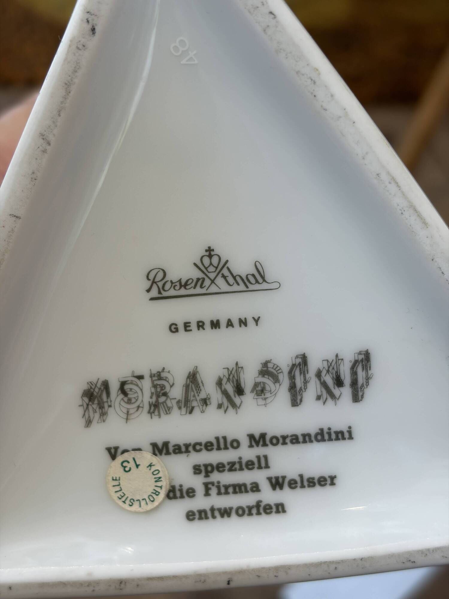 Vase en Céramique par Marcello Morandini pour Rosenthal, 1980s