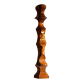 Minimalist abstract handcarved wooden sculpture