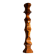 Minimalist abstract handcarved wooden sculpture
