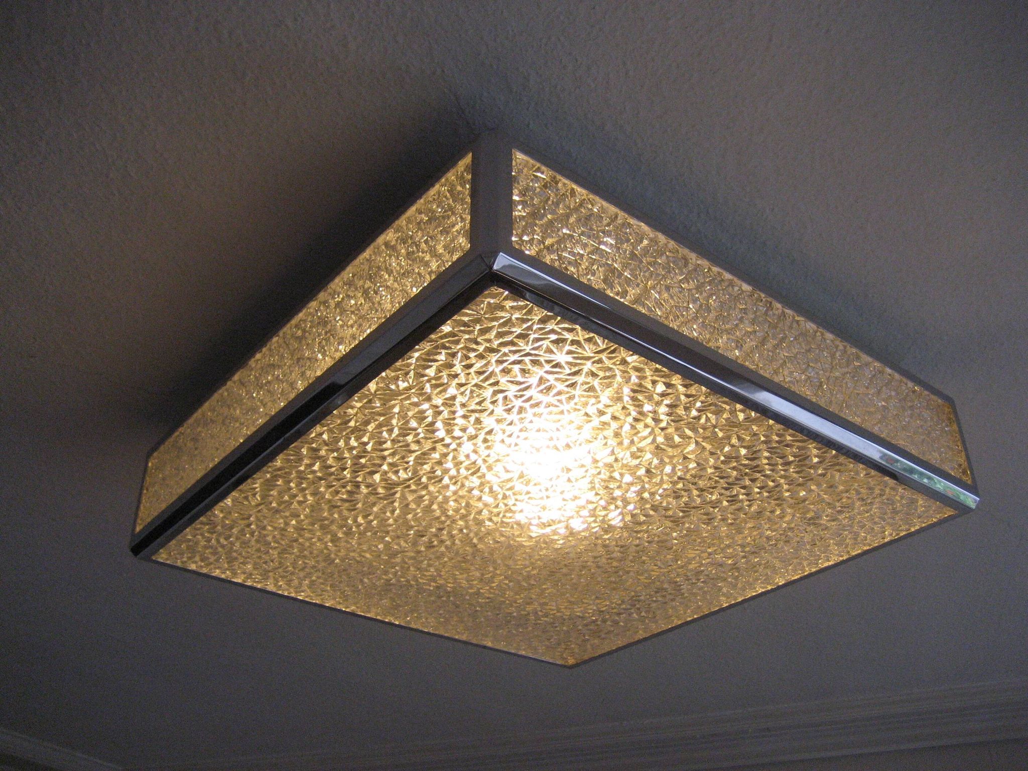 Vintage ceiling lamp, 71 x 71 cm