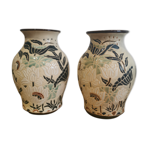 Paire de vases art déco