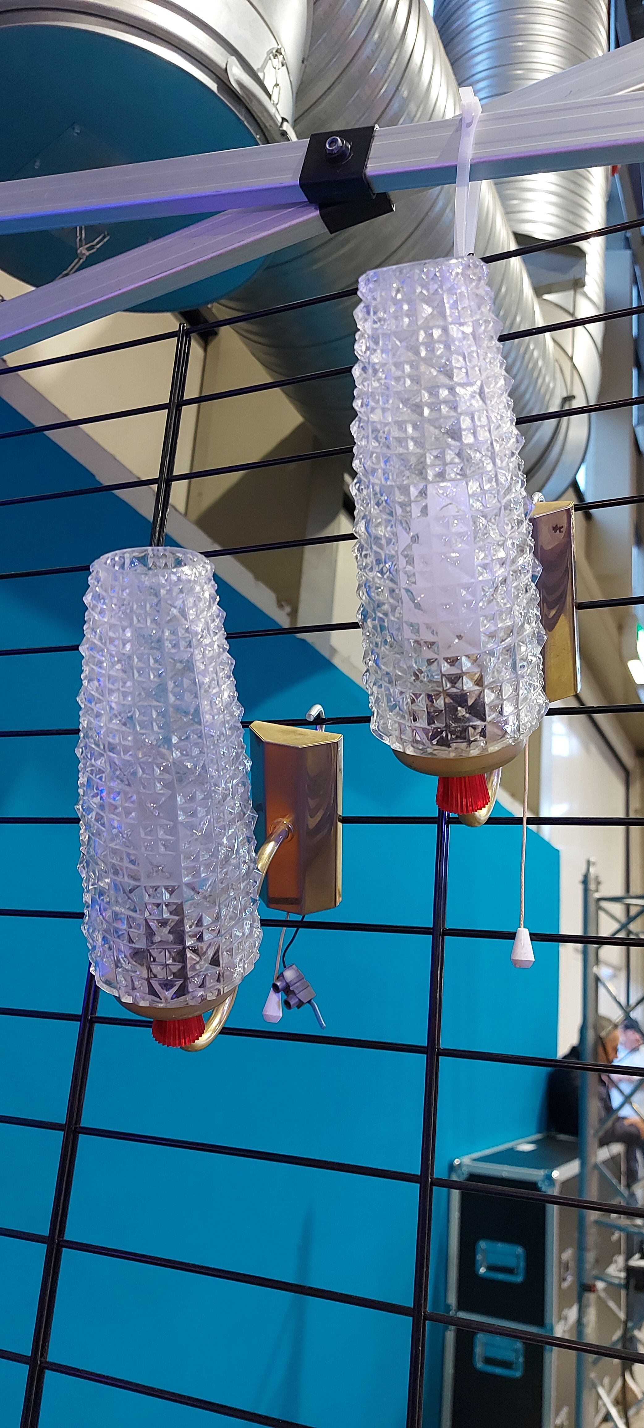 Set of 2 wall lights, 1960s