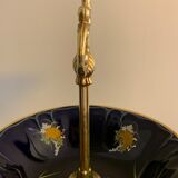 Cobalt blue porcelain display or servant, 3 floors