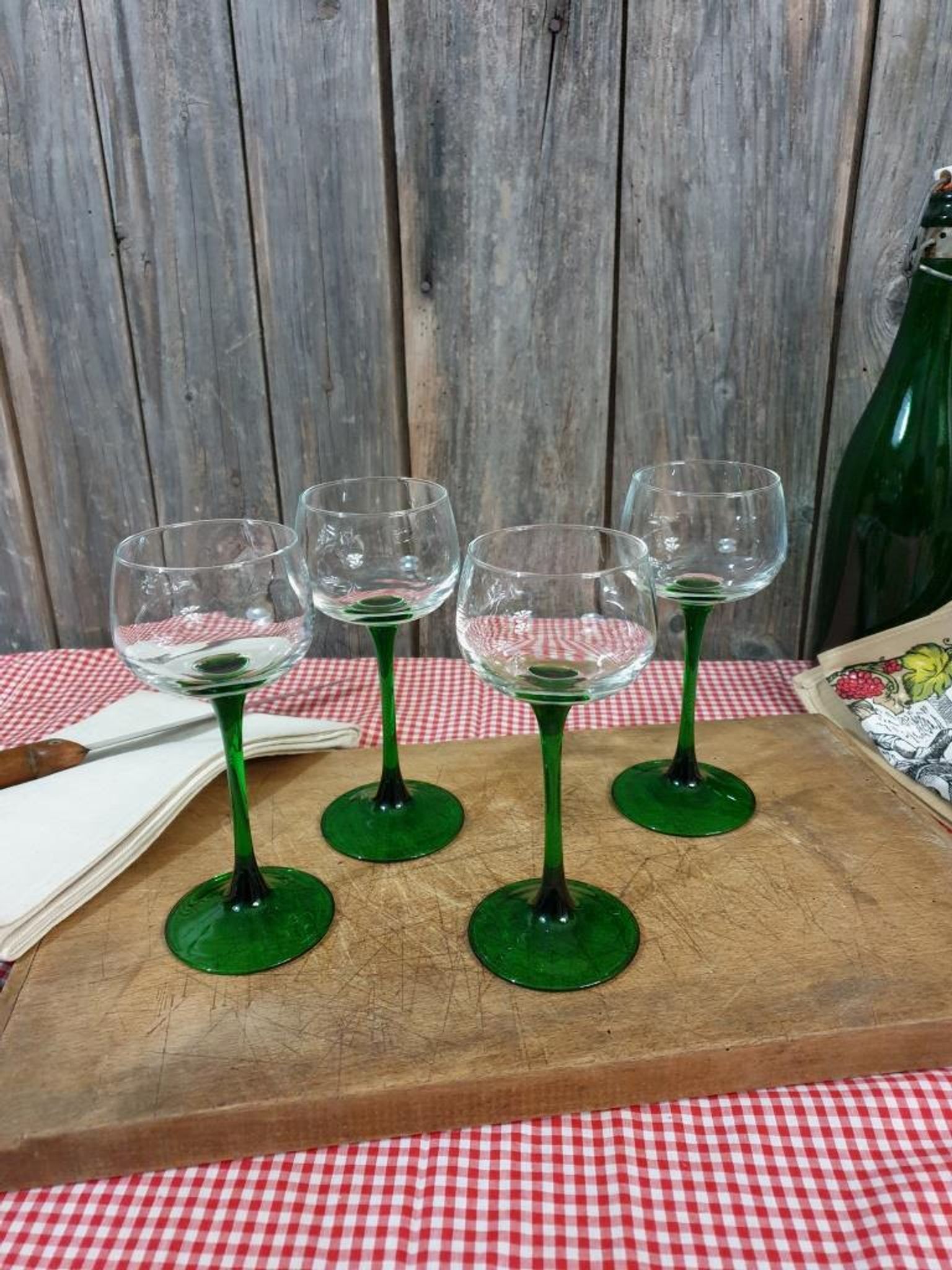 Verres de bistrot verres à vin blanc d'Alsace