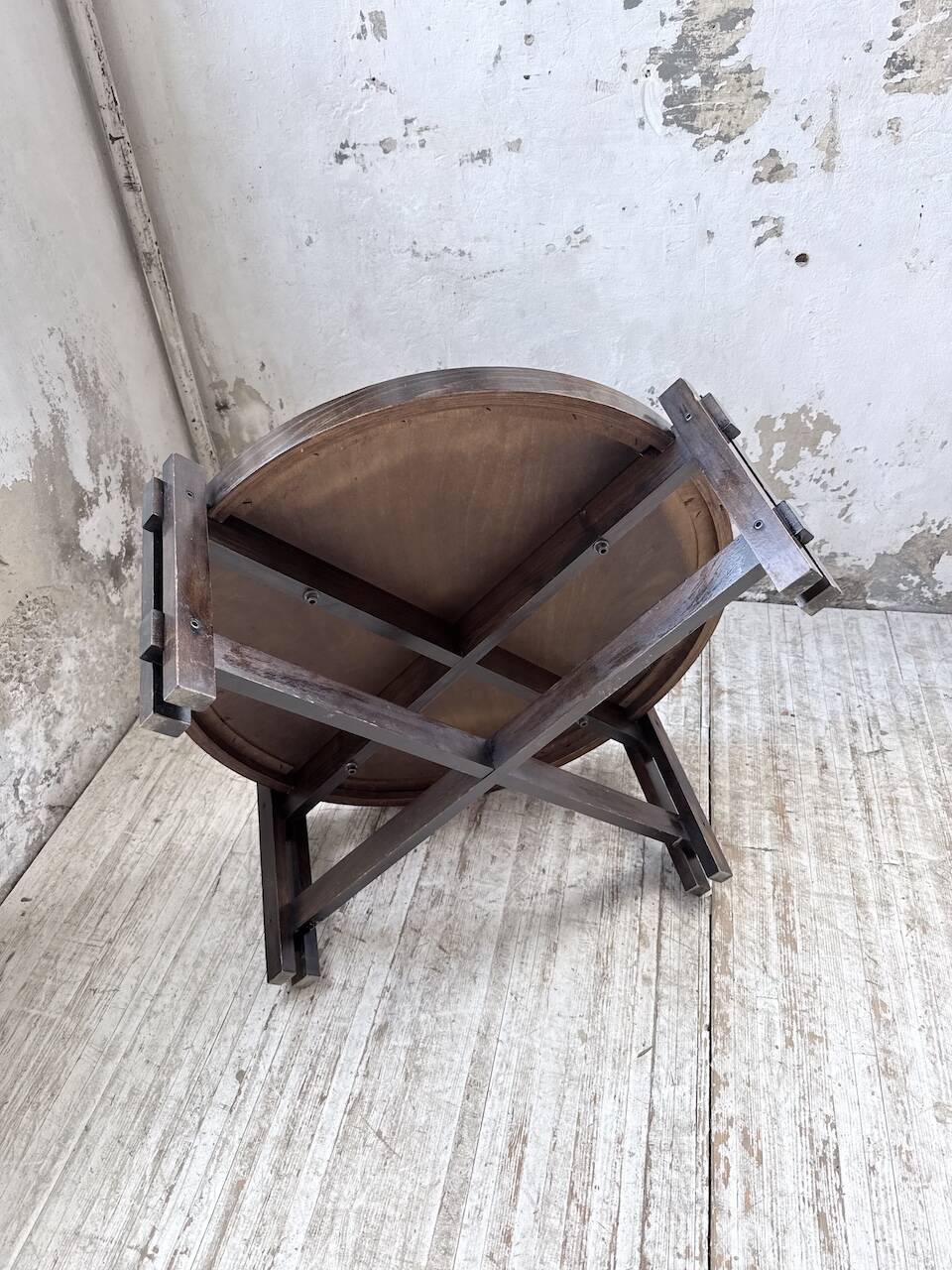 Round coffee table Roger Capron herbarium terracotta