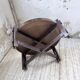Round coffee table Roger Capron herbarium terracotta