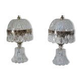 Vintage stamped table lamps