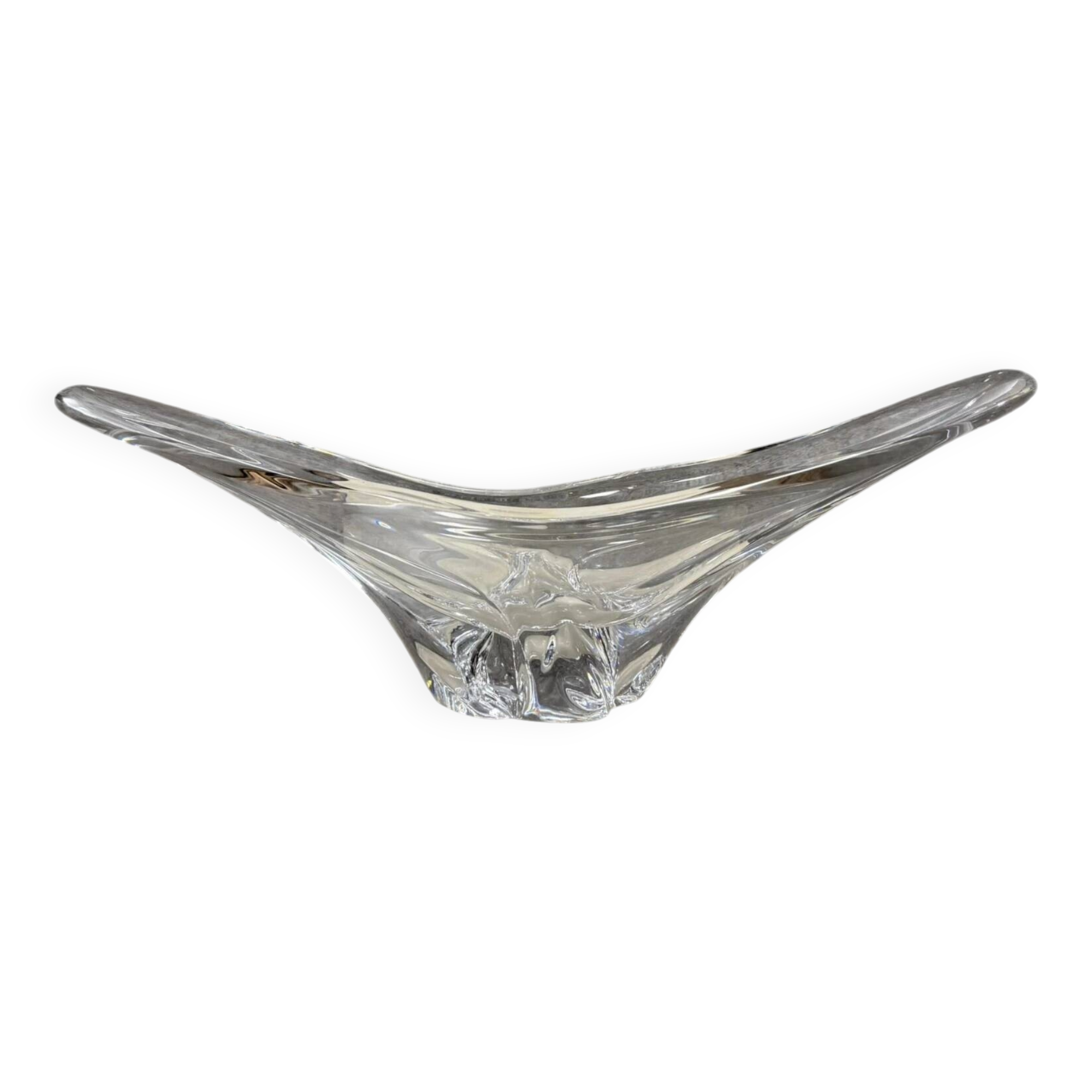 Daum: crystal fruit bowl centerpiece circa 1970