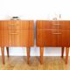 Pair of vintage bedside tables