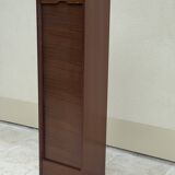 Vintage 1970s filing cabinet with curtains