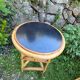 Vintage wicker bar stool set
