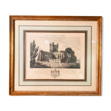 Lithographie ancienne « Ruine de l’Abbaye de Dunbrody »