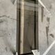 Chrome-plated steel coffee table with tempered smoked glass top
