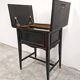 Cabinet de bar Sécession de Vienne en chêne noirci et laiton 1910
