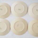 6 plates Terre de Fer Palmyra