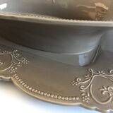 Tableware Service Table Design Meat or Vegetable Frosted Brown Porcelain